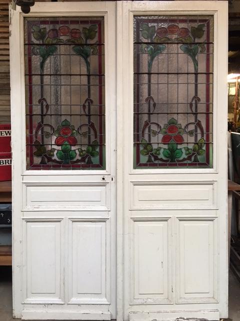 Glas in - Antieke deuren en oude binnendeuren met panelen - van antieke buitendeuren, oude luike - Benko