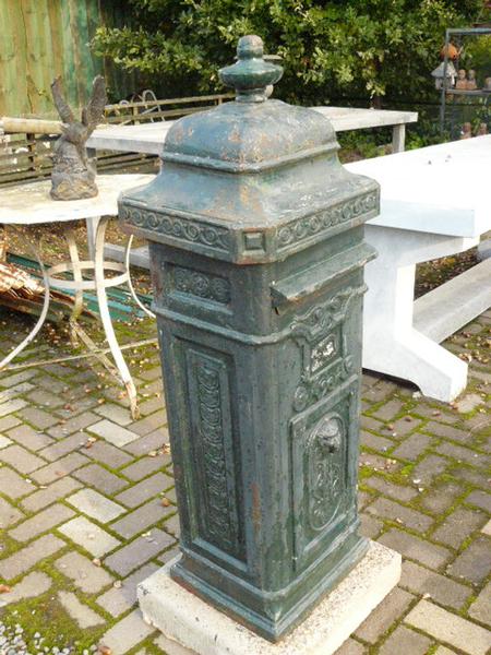 Rusteloos Druppelen hefboom antieke historische oude bouwmaterialen gietijzeren brievenbus - Benko